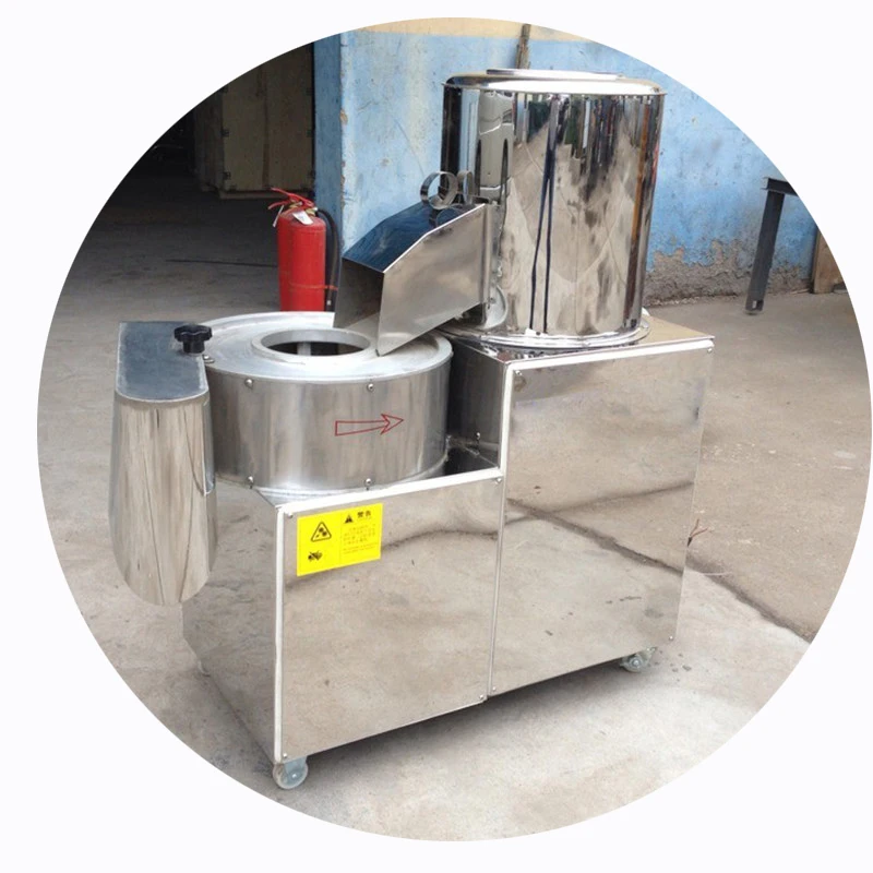 

potato cleaning and Peeling machine Rhizome vegetable washing Cutting Slicing machine