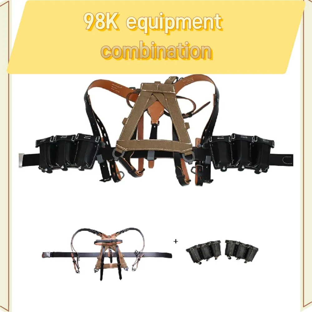 

WW2 German 98K bag Capacity A-frame Kit Outdoor Tactical Black 98K Equipment Combination German bag