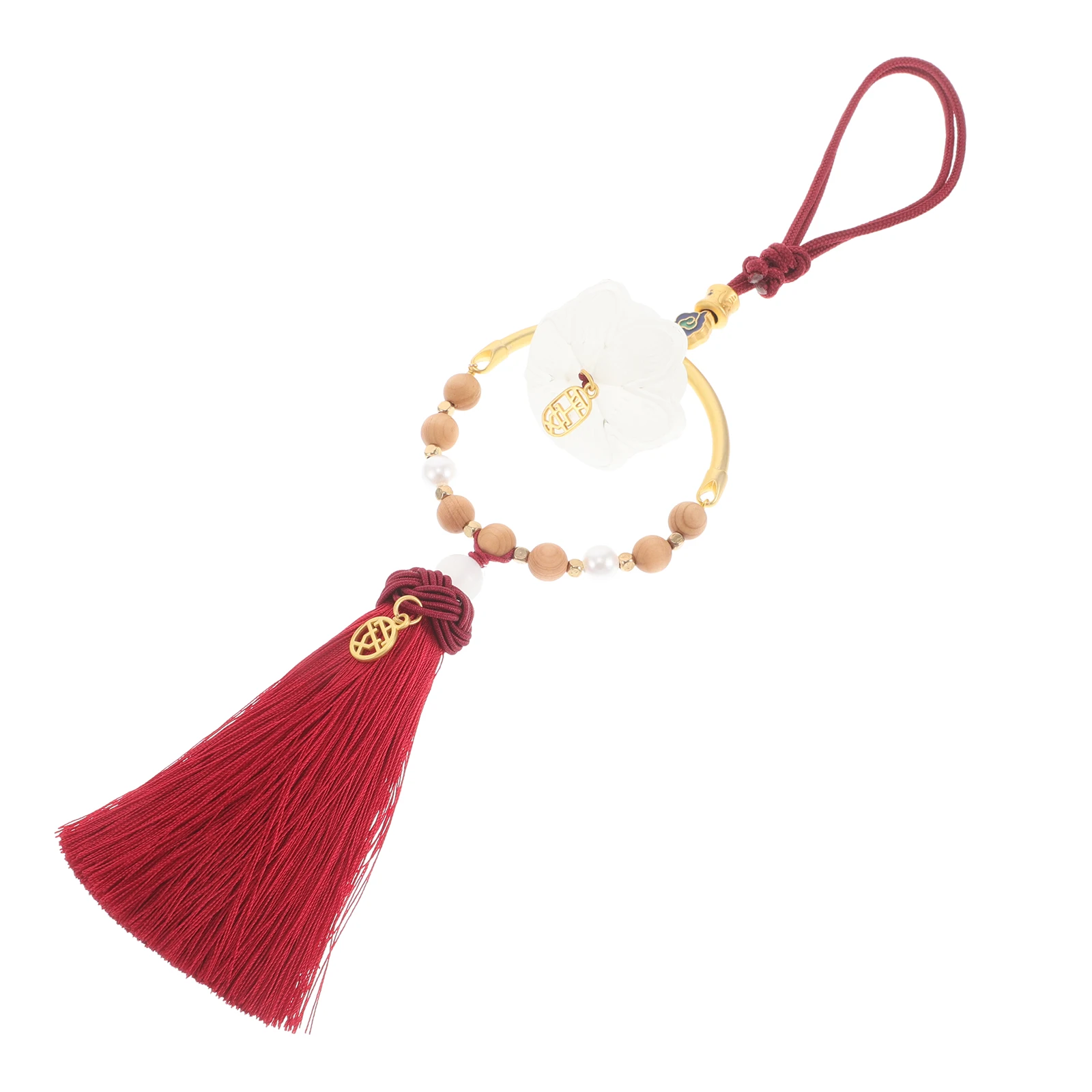 

Rear Cloud Glass Lotus Car Interior Decoration Hanging Lucky Ornament Feng Hanging Blessing Ornament Shui Blessing