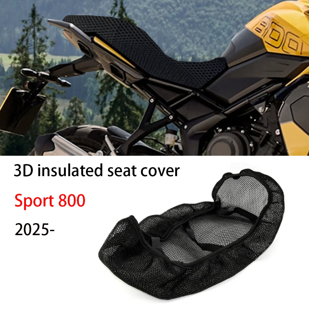 

For Tiger Sport 800 2025 Seat Protect Cushion Heat Protection Seat Cover New For TIGER Sport800 Motorcycle 3D Airflow Seat Cover