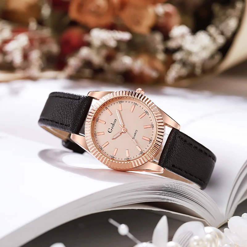 

Quartz Watch Women Fashion Leather Strap Wristwatch Hot Sale moda feminina watches for teenage girls kadın kol saati