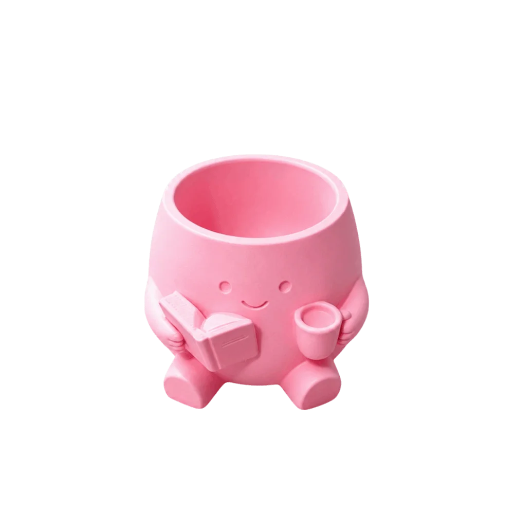 Gardening Gift Mini Size Plant Pot 3D Printed Ornaments Flowerpot Stylish Design Holder Desktop Decoration Indoor Use