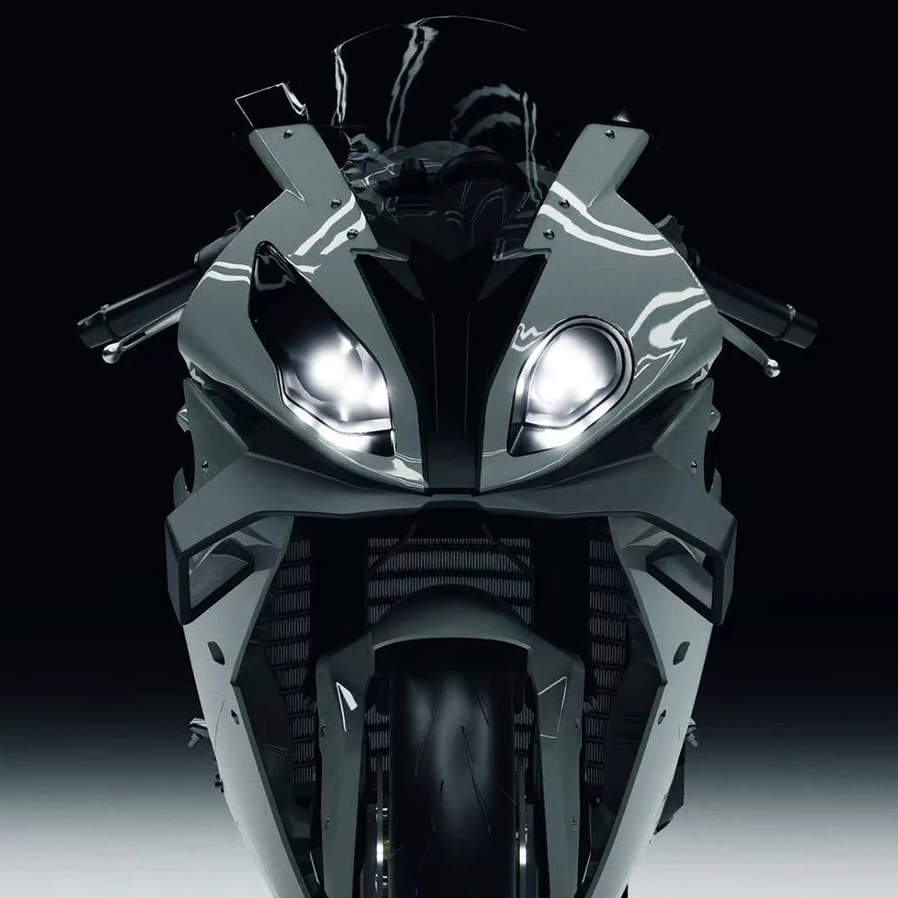 ل S1000RR 2015-2018 الرياح الجناح الديناميكا الهوائية هدية الجنيحات S 1000 RR GP الجناح دراجة نارية الجبهة المفسد السفلي سبويلر الجبهة الشفة