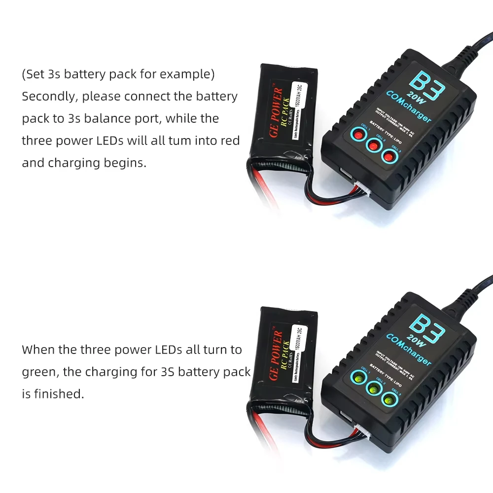 IMAX B3 20W 1.6A Compact Portable Battery Balance Charger For RC Hobby Dropship Wholesale for 2s-3s RC LiPo AEG Airsoft