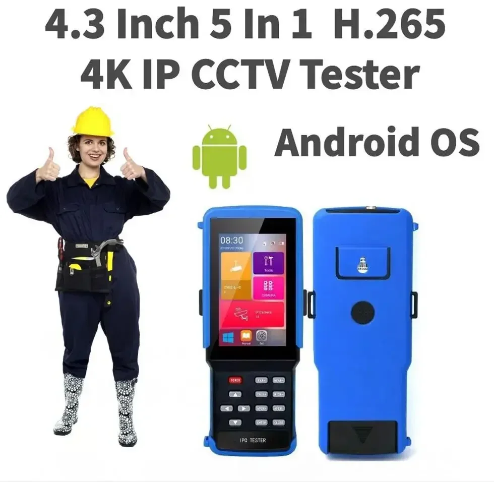 

IPC-9310S H.265 4K IP CCTV Tester Monitor AHD CVI TVI Analog CVBS Camera Tester 8MP 5MP WIFI ONVIF 12V3A POE