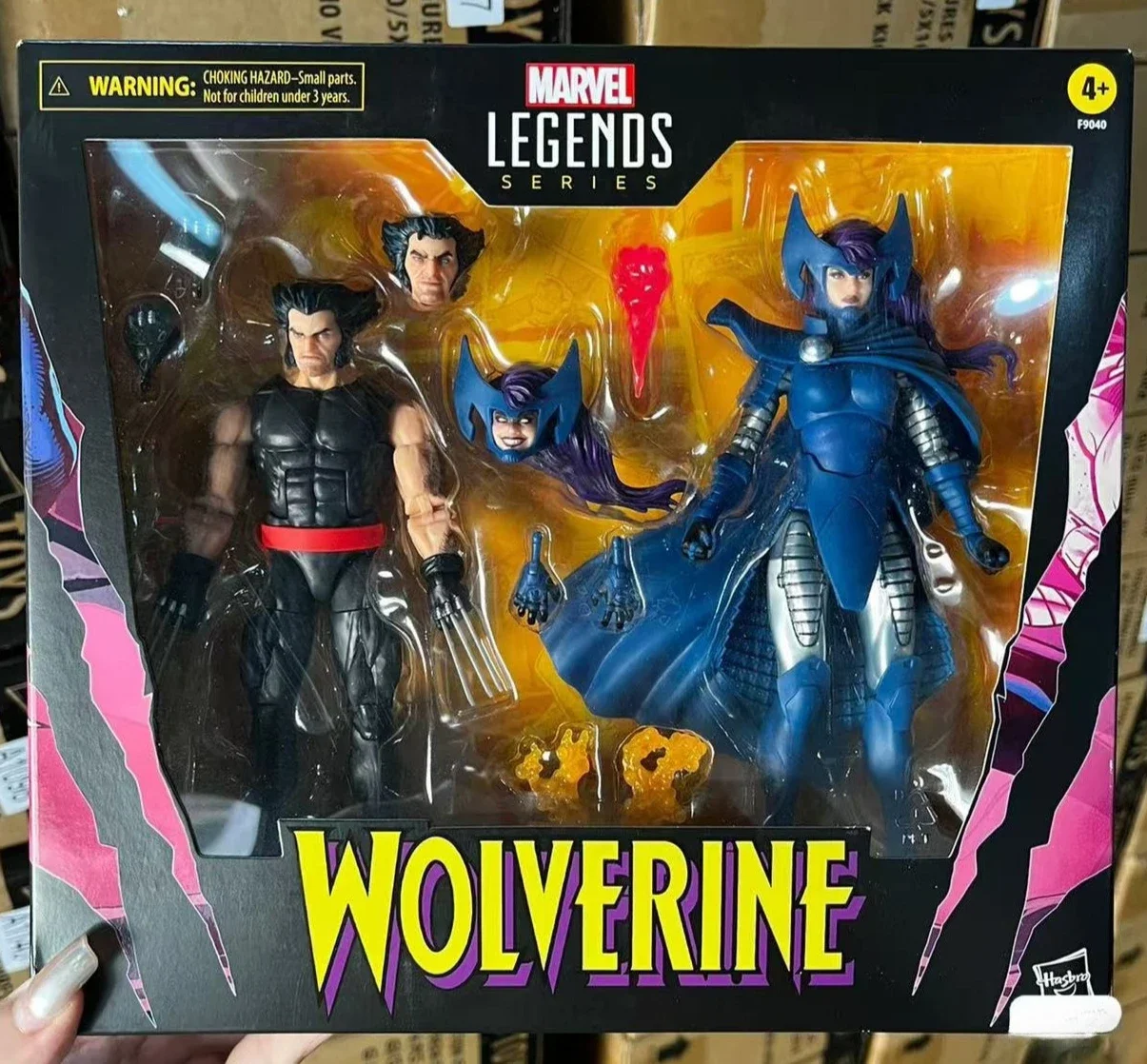 

В наличии Hasbro Росомаха Дух Бабочка Росомаха 50-летие X-Men двойной набор фигурку Модель