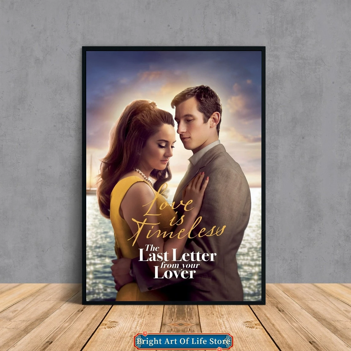 

The Last Letter From Your Lover (2021) Movie Poster Cover Photo Canvas Print Apartment Home Decor Wall Painting (Unframed)