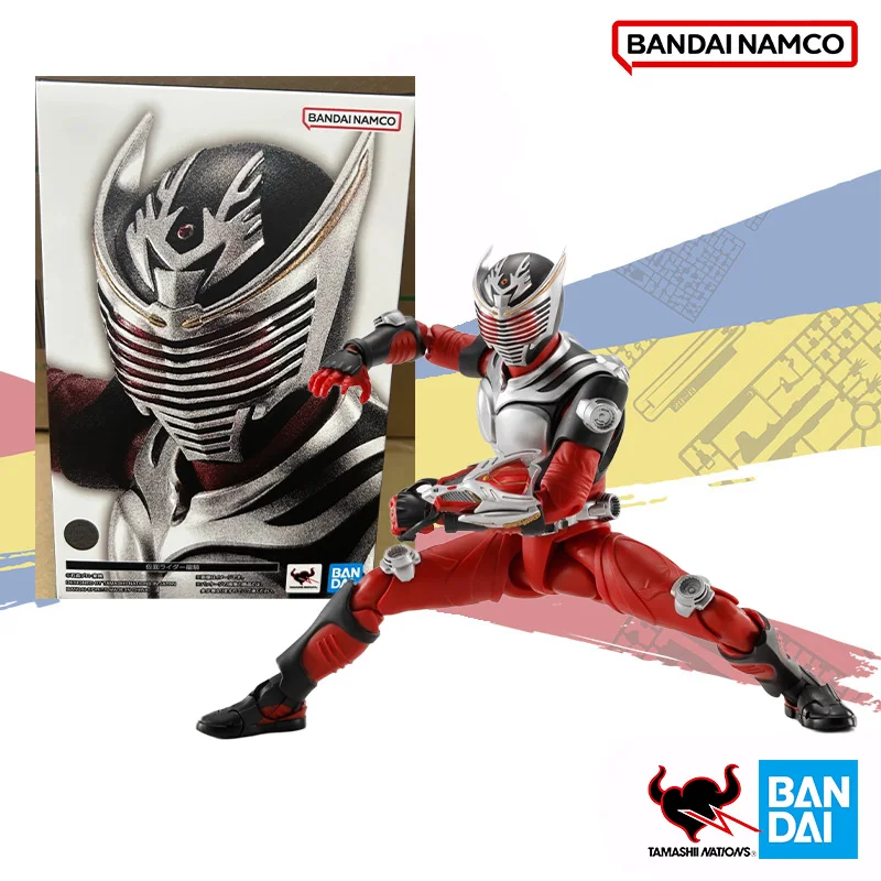 Original Bandai SHF escultura de hueso real Kamen Rider RYUKI MIRROR WORLD figura de acción adornos de regalo colección de modelos de juguetes de anime