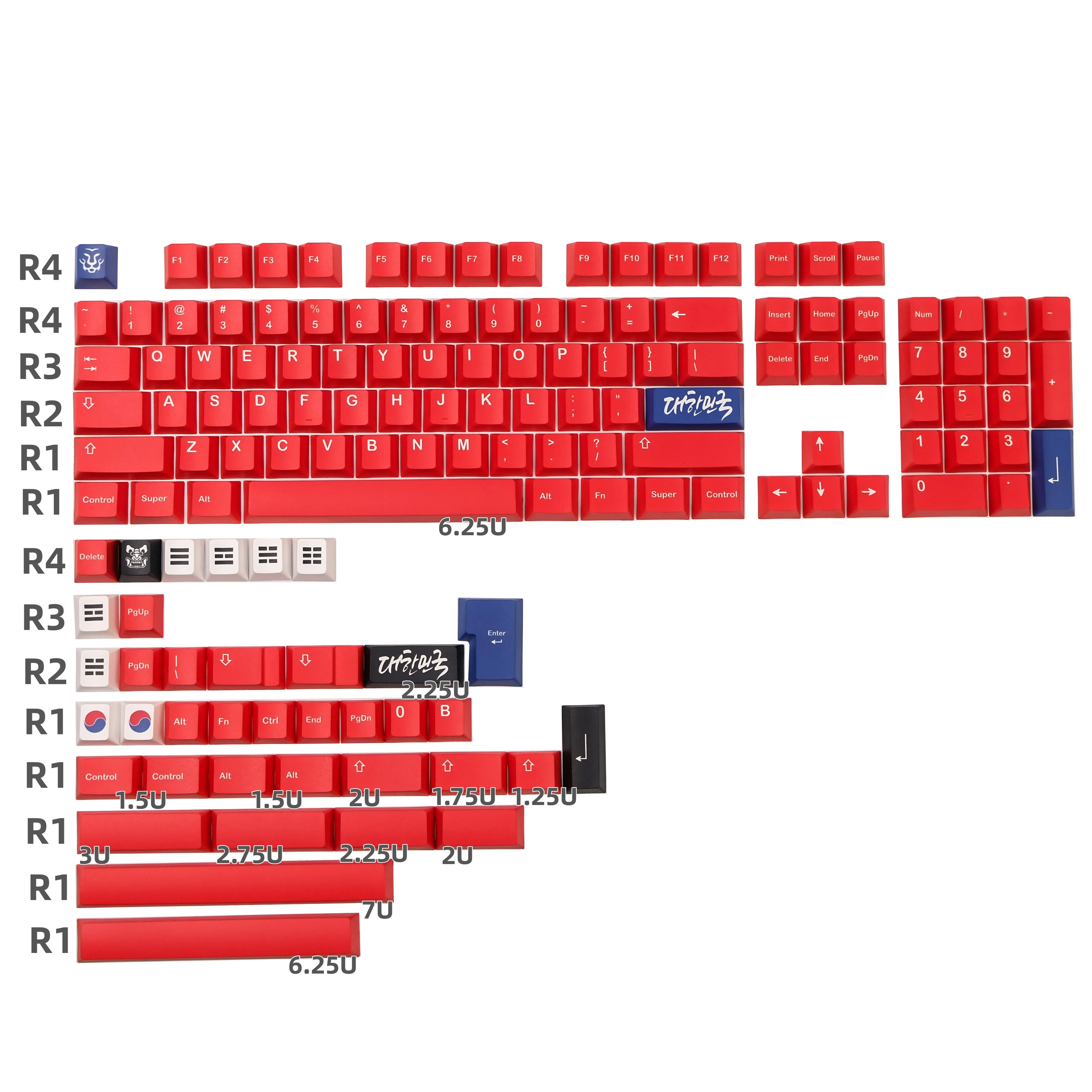 

GMK Red Devils Clone Keycap Cherry Profile DYE Sublimation PBT Full Sets 142 Keys ISO Enter For Cross Switch Mechanical Keyboard