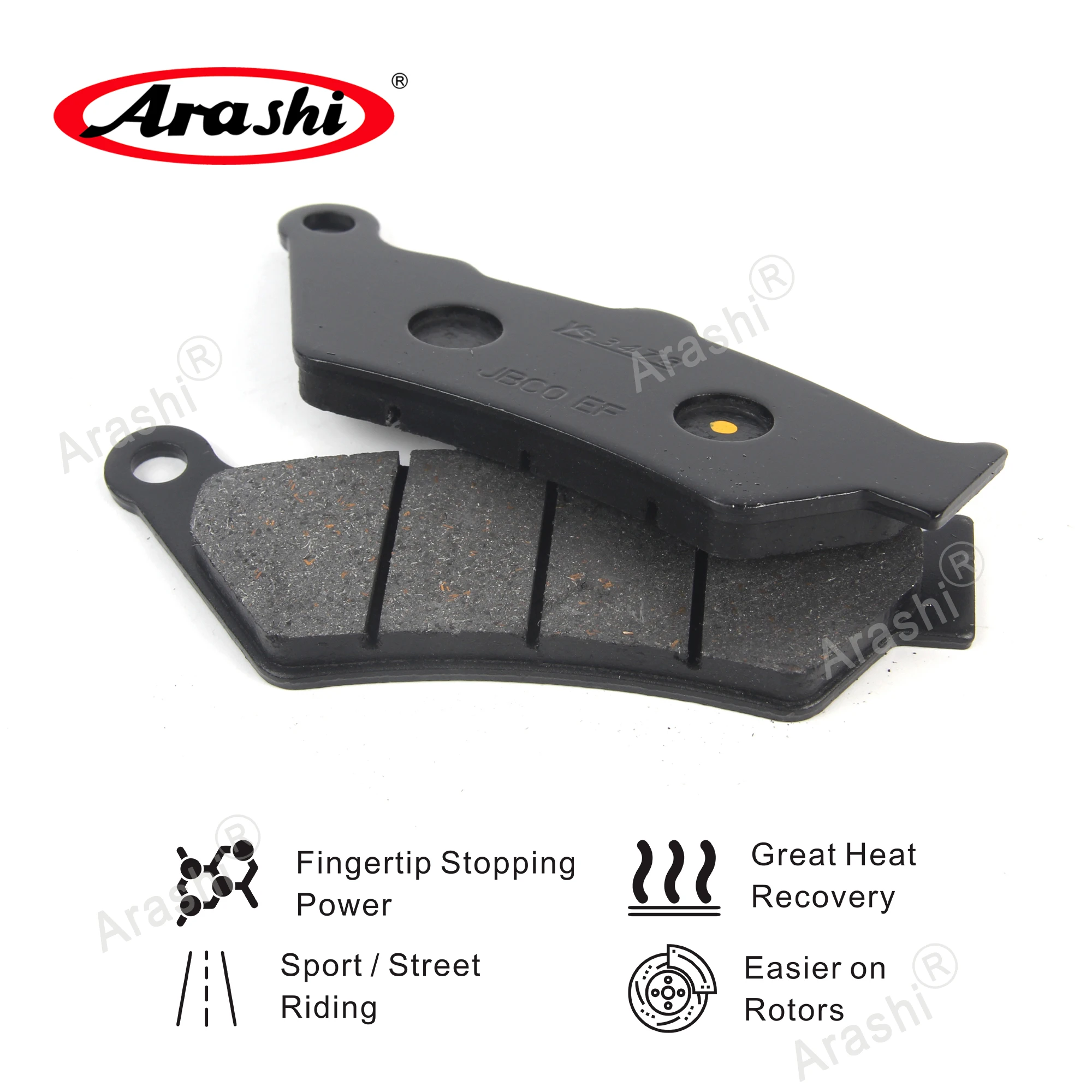Arashi Organic Front Rear Brake Pads For BMW F650GS F650GS 1999 - 2012 / F 650 ST F650ST 1997-2000 / G650GS 2009 - 2015
