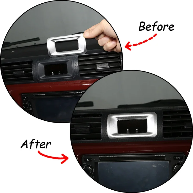 

Aluminum Car Dashboard Clock Decoration Frame Trim Sticker For 2007-2021 Toyota FJ Cruiser Accessories