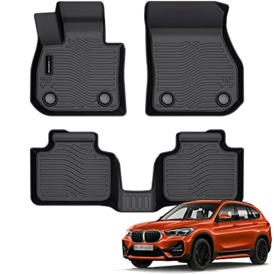 

All Weather Floor Mats Fit for BMW X1 2026 2025 2024 2023 TPE Rubber Liners X1 Accessories Set All Season Guard Odorless Anti-S