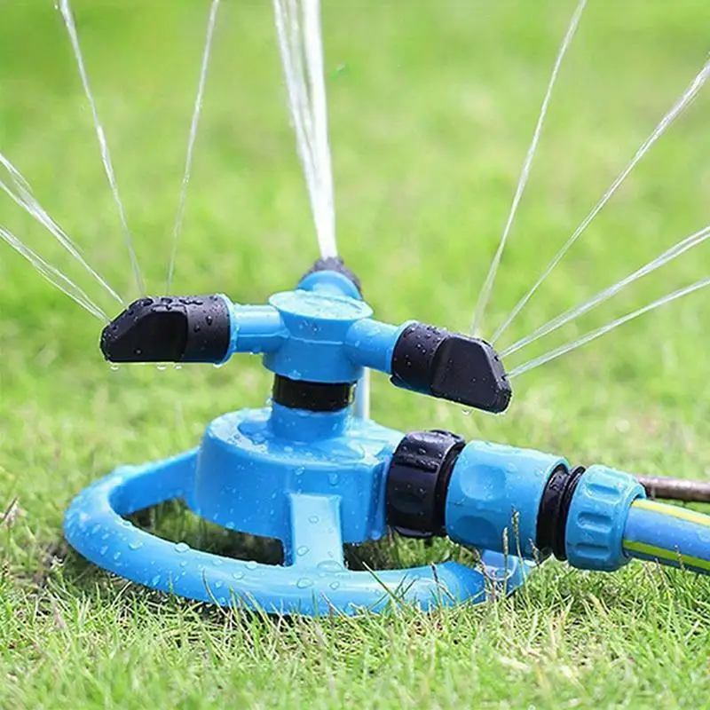2pcs 360 Degree Automatic Garden Sprinklers Watering Grass Lawn Rotary Nozzle Rotating Water Sprinkler System Garden Supplies