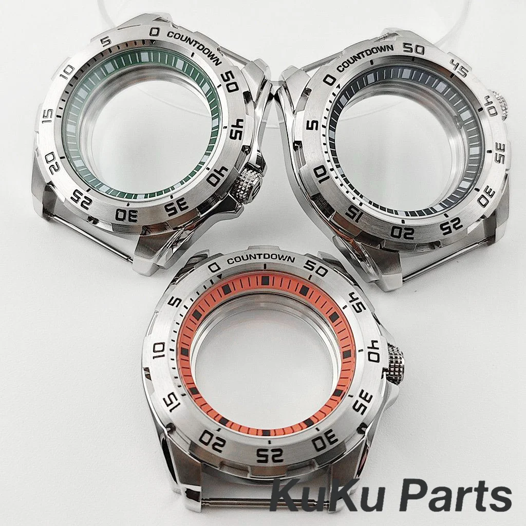 44 مللي متر NH35 تعديل الوحش حالة حلقة ساعة ميكانيكية اكسسوارات الدقة مناسبة لحركة NH34 NH35 NH36 NH38 NH70