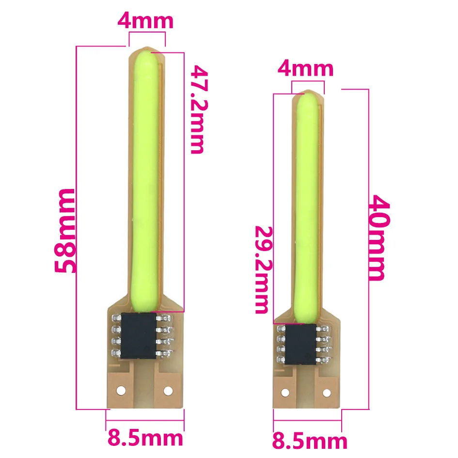 Meteor Shower Filament décent bre, Multicolor, Température, Creative Light2700K, Rouge, Vert, LED Clignotant, 40mm, 58mm, 3V
