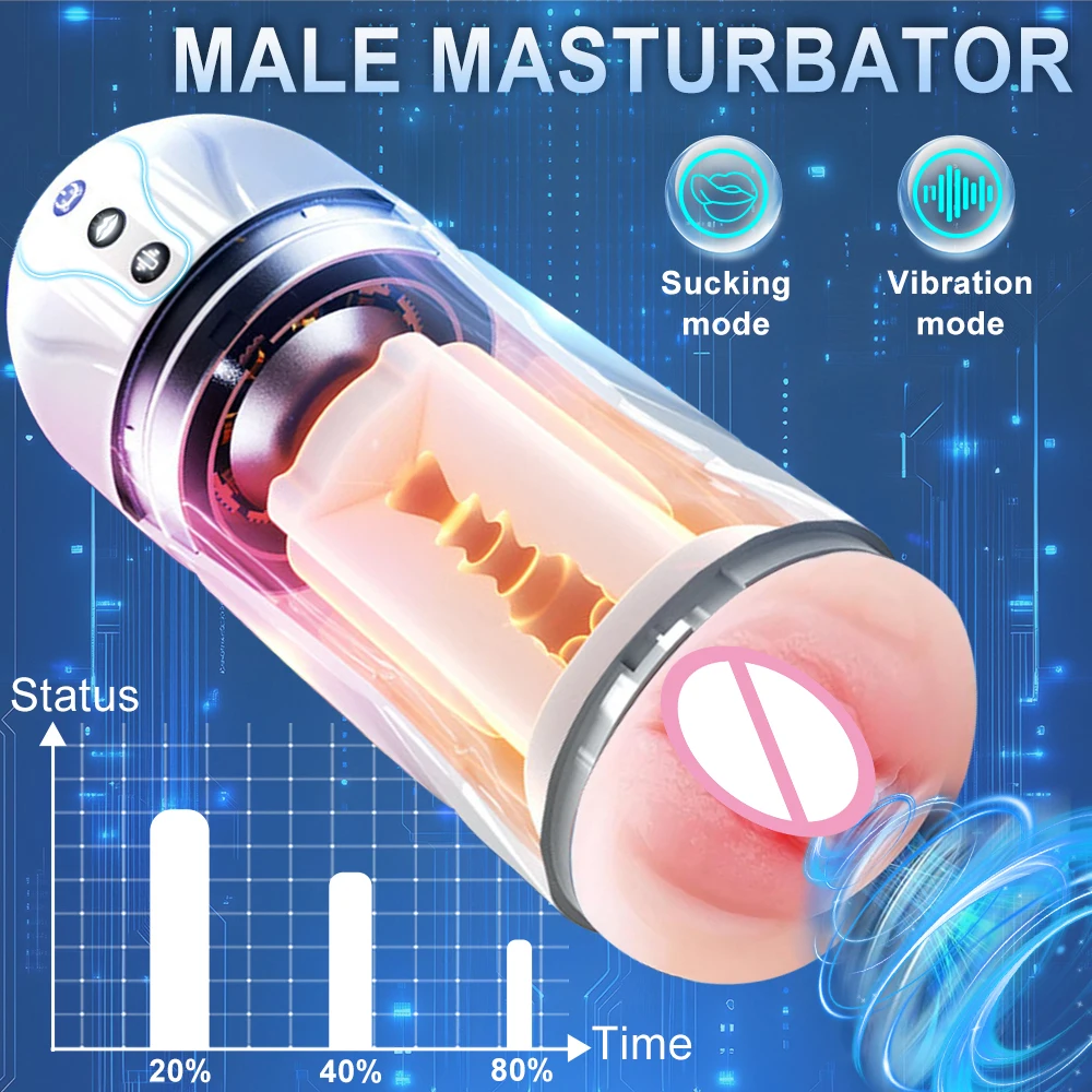 الكهربائية ذكر الاستمناء طائرة كأس محاكاة سنور قوي مص الاهتزاز الجنس لعب القضيب ممارسة جهاز الكبار لوازم