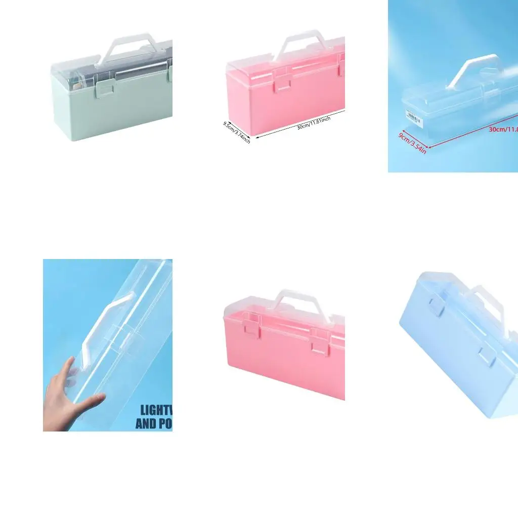 Brush Storage Box Large Capacity Paint Brush Holders for School