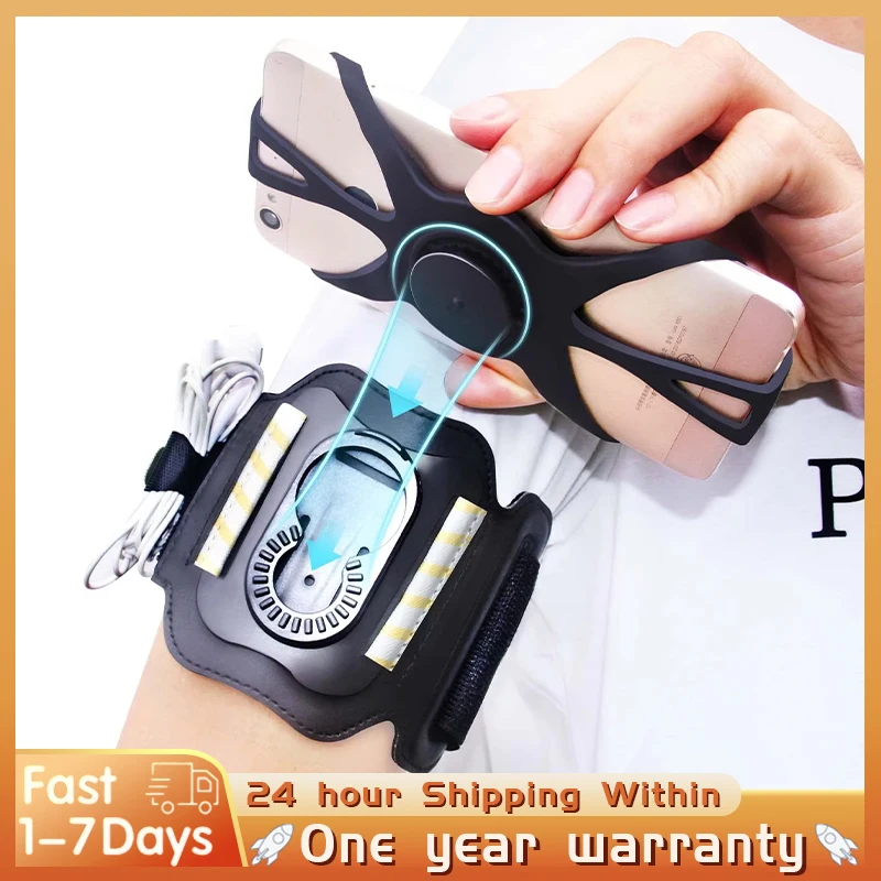 Laufarmband Armband 360° ° Drehbarer Telefonhalter für iPhone 14 13 12 11 Pro Max XS XR Samsung Galaxy Karte zum Laufen Wandern