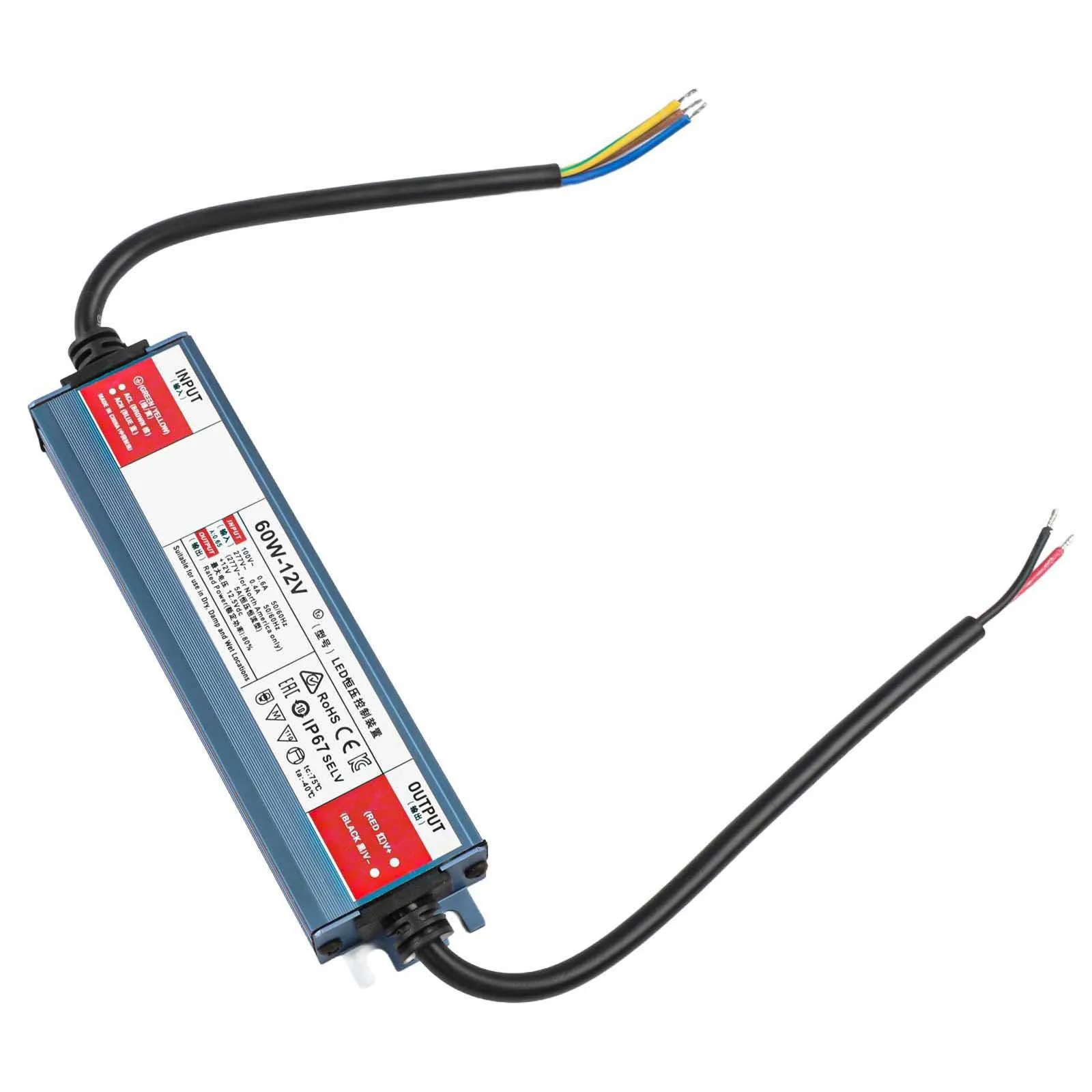 

Advanced Safety Led Transformer LED Driver Lighting Controller High Voltage Resistance IP67 Waterproof Ultra-low Ripple