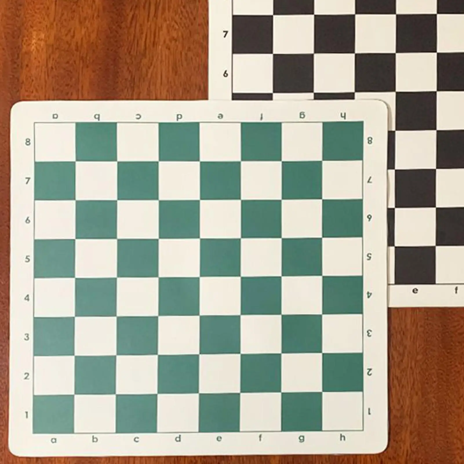 Portable Chess Board Lightweight Roll Up Chess Board Tournament Chess Mat Compact PU Leather Chess Board Checkers Folding Board
