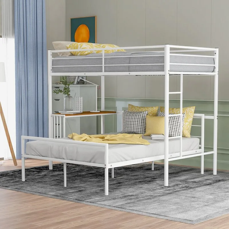 

Bunk bed, desk, combination double-storey, attic, staggered, cross, wrought-iron elevated