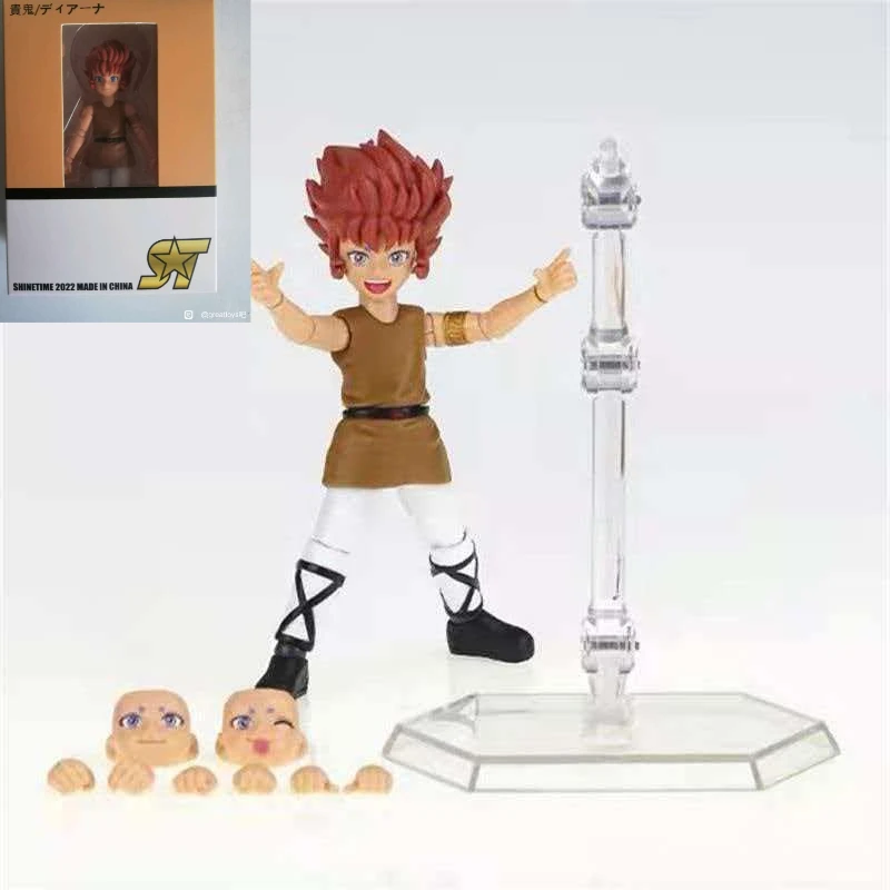 In Stock ST/ShineTime Saint Seiya Myth Cloth EX Aries Mu KiKi Gold Knights of the Zodiac PVC Action Figure Model