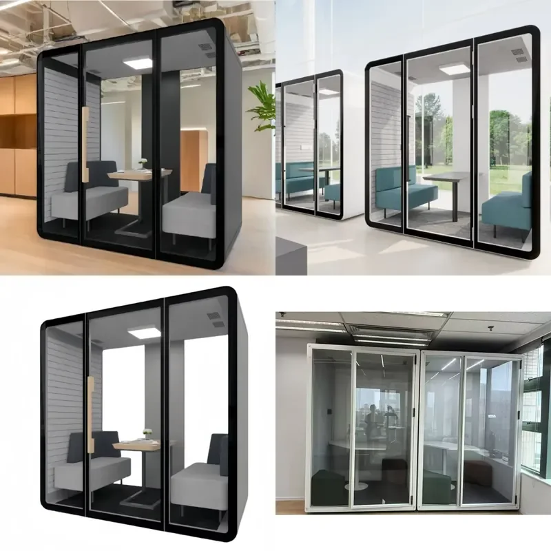 Professional Soundproof Office Phone Booth Private Space Music Acoustic Studio Meeting Cabin for Work