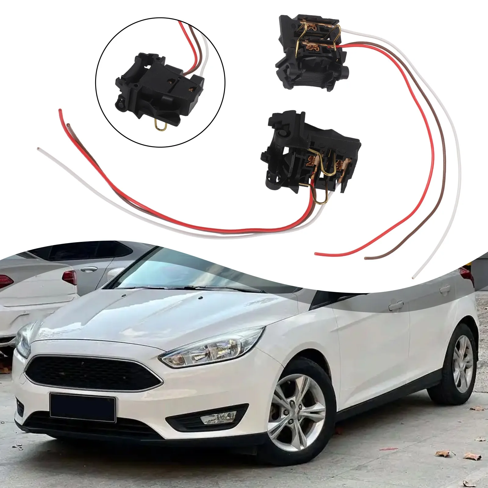 

For Ford Focus 3 MK3 Headlight Socket Adapter Headlamp Wiring Socket Automotive Lighting Compatible With Focus 2 MK2