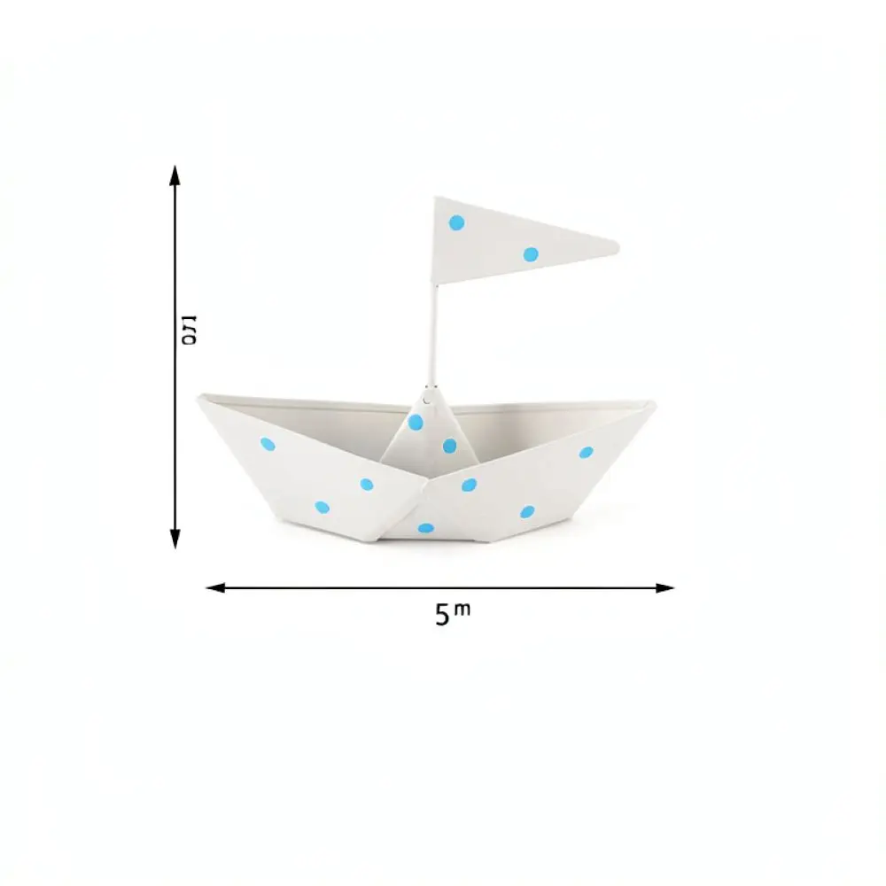 Nordic Retro Metal Sailboat Ornament Vintage Sailing Ship Figurine For Home Decor Office Desk Living Room Shelf Decorative