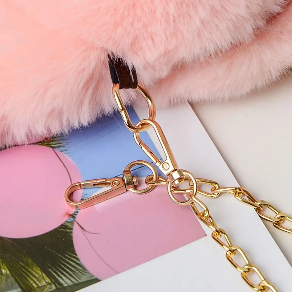 Dead Rabbit Bag Rabbit Bag Diagonal Cross Chain Rabbit Bag Imitation Otter Rabbit Bag Plush Bag One Shoulder Two Shoulder Bag