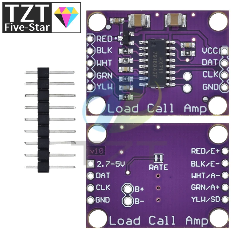 HX711 Weighing Sensor 24-bit A/D Conversion Adapter Load Cell Amplifier Board Weight Sensors For Arduino
