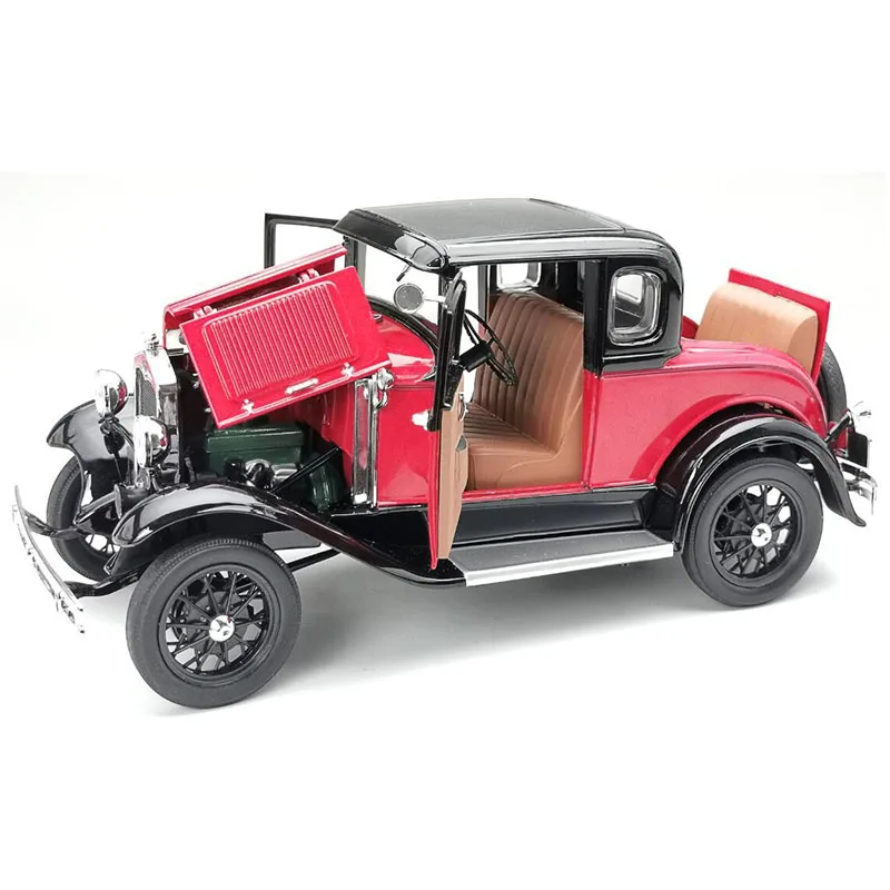 Diecast 1/18 Scale 1931 Ford Model A Coupe Classic 6137 Alloy Car Model Collection Souvenir Display Ornaments