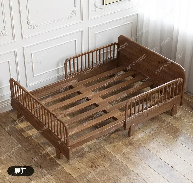 مع سياج صبي غرفة نوم فتاة الأميرة خياطة سرير دفع سحب سرير قابل للسحب