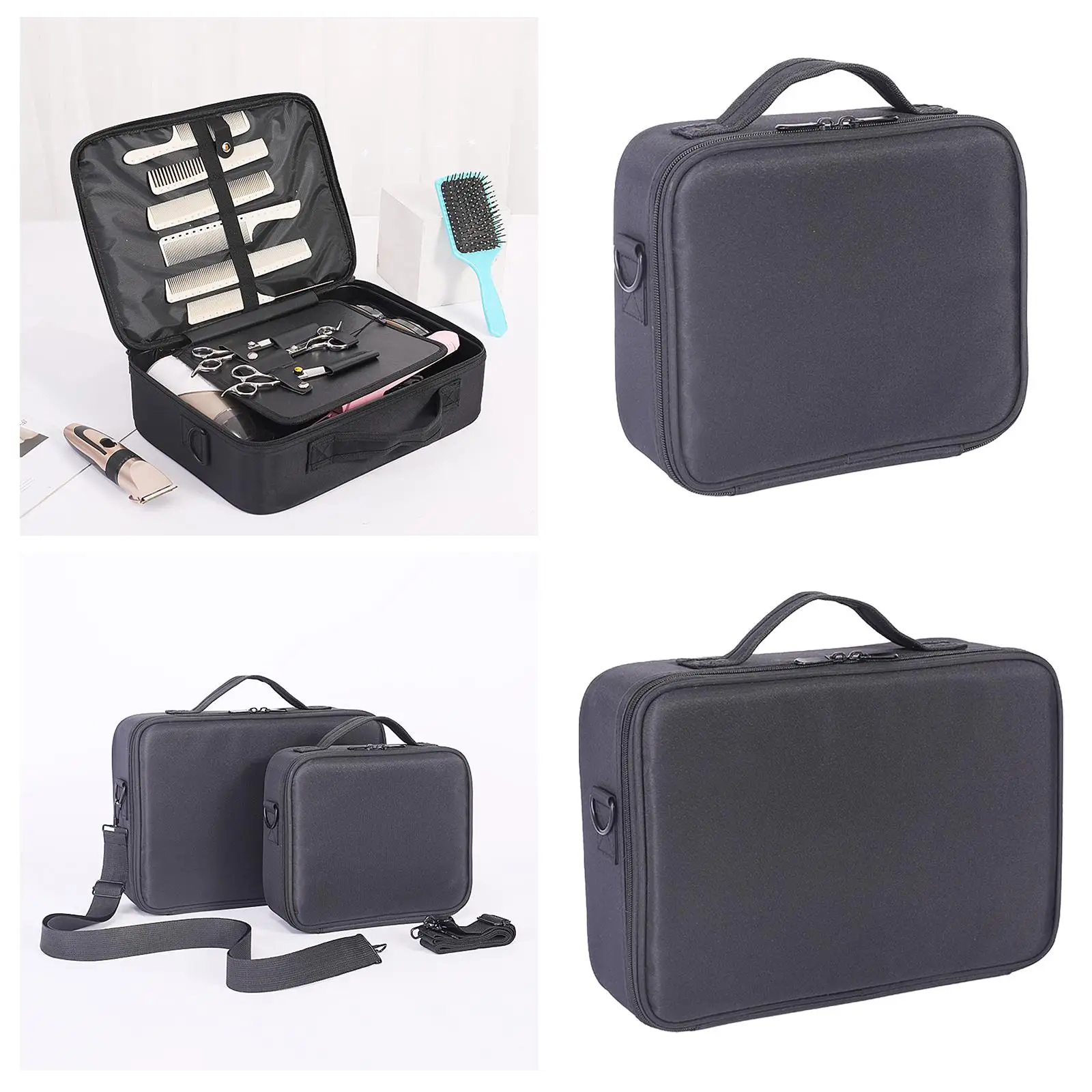 

Barber Storage Bag Multifunctional Professional Cosmetics Bag for Hairpins Makeup Tool Toiletries Styling Supplies Fitments
