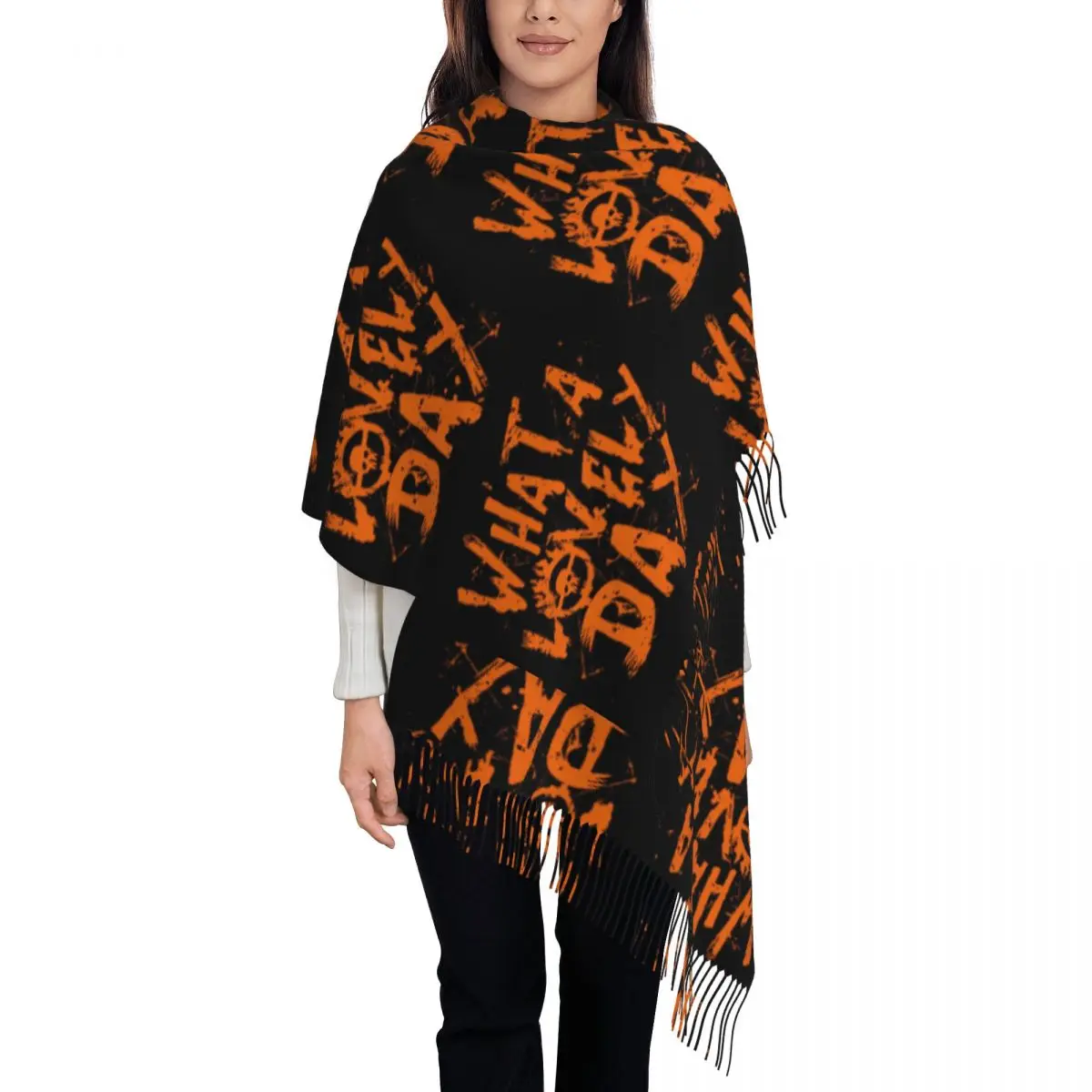 Mad Max Fury Road What A Lovely Day Scarf Tassel Scarves Women Soft Warm Shawls and Wraps Long Fall Winter Shawl Wrap