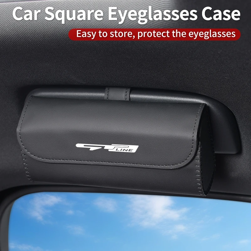 Car Sunshade Glasses Storage Box Sunglasses Protective Box Holder For KIA GT Line Forte Seltos K5 Sedona Forte Stinger Telluride