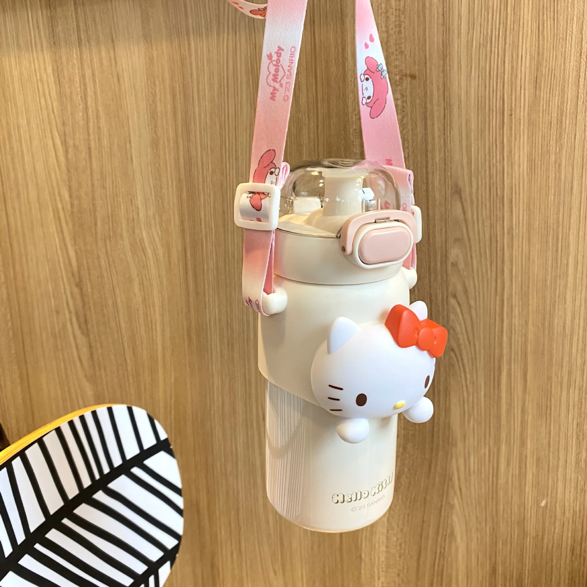 Sanrio Hello Kitty Water Cup 460ML Cute Kuromi Thermos Cups Anime Cartoon My Melody Juice Cups Insulated Water Bottle Kids Gifts