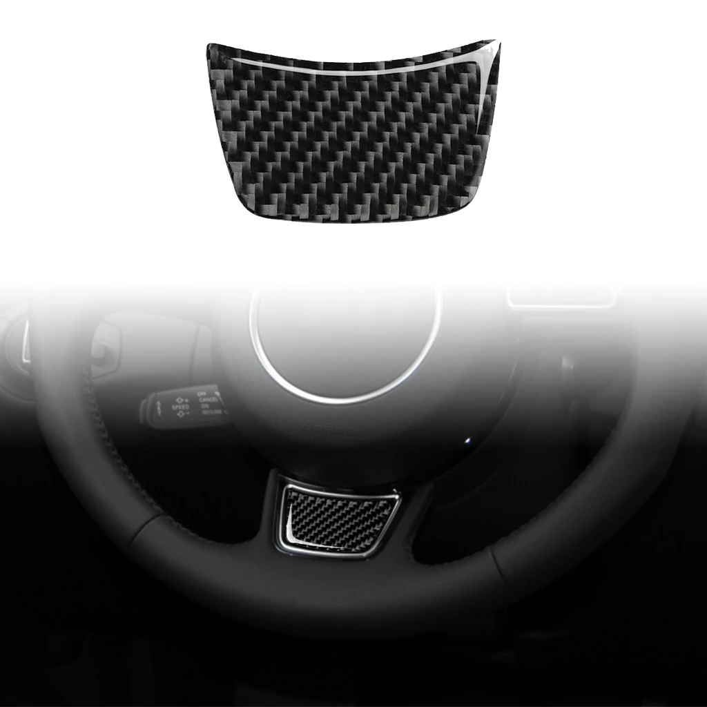 For Audi A6 C7 12-18 A7 A4L A3 Q3 Q5 Car Steering Wheel Sticker Trim Carbon Fiber Decoration Allroad Sportback Auto Assesories