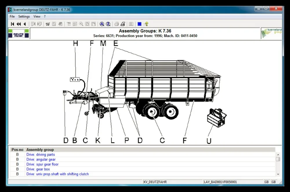 Deutz-Fahr AG Part Catalog v5.0.1 [2010]