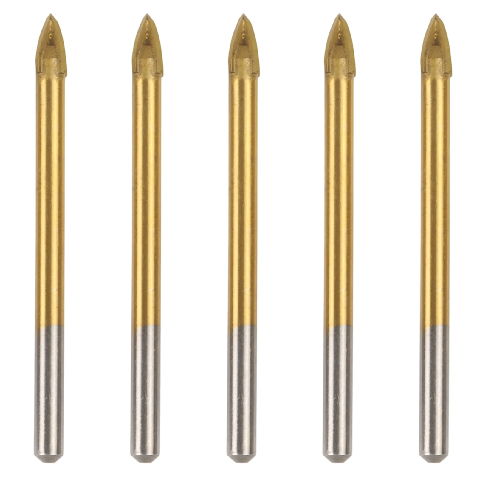 5PCS Industrial Grade Glass and Tile Drill Bits 512mm Length for Wood and Concrete Applications High Toughness