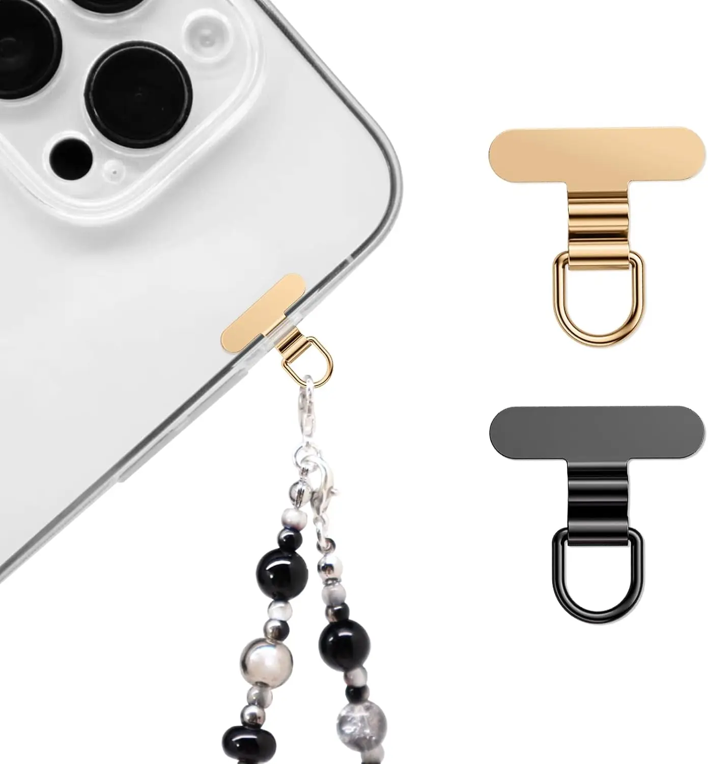 

Mini Metal Phone Tether - Ultra-Thin Stainless Steel Lanyard Clip for iPhone, Universal Wrist