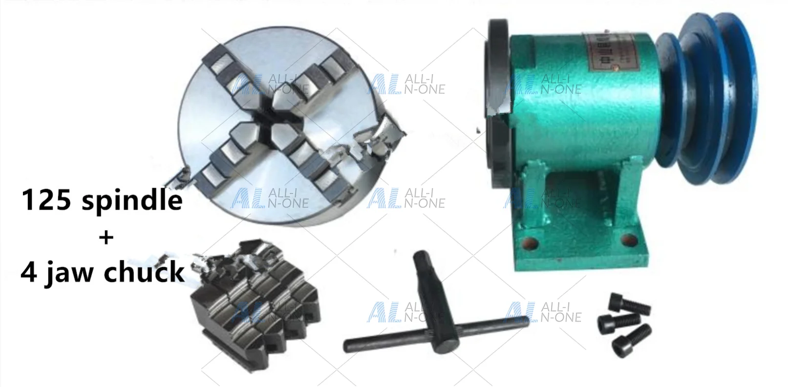 125 Type Lathe Spindle Assembly Flange Connection Plate Three-jaw Four-jaw Chuck High Precision Stable Metalworking Equipment