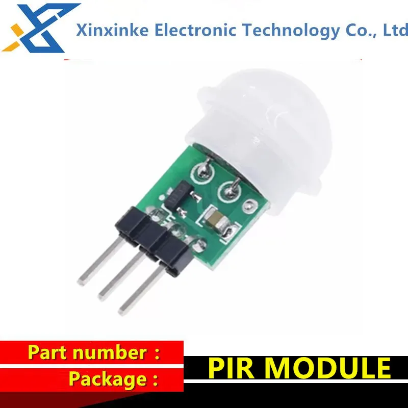 10PCS Miniature Human Body Sensing Module PIR Module Infrared Module Thermoluminescent Human Body Infrared Sensor Module