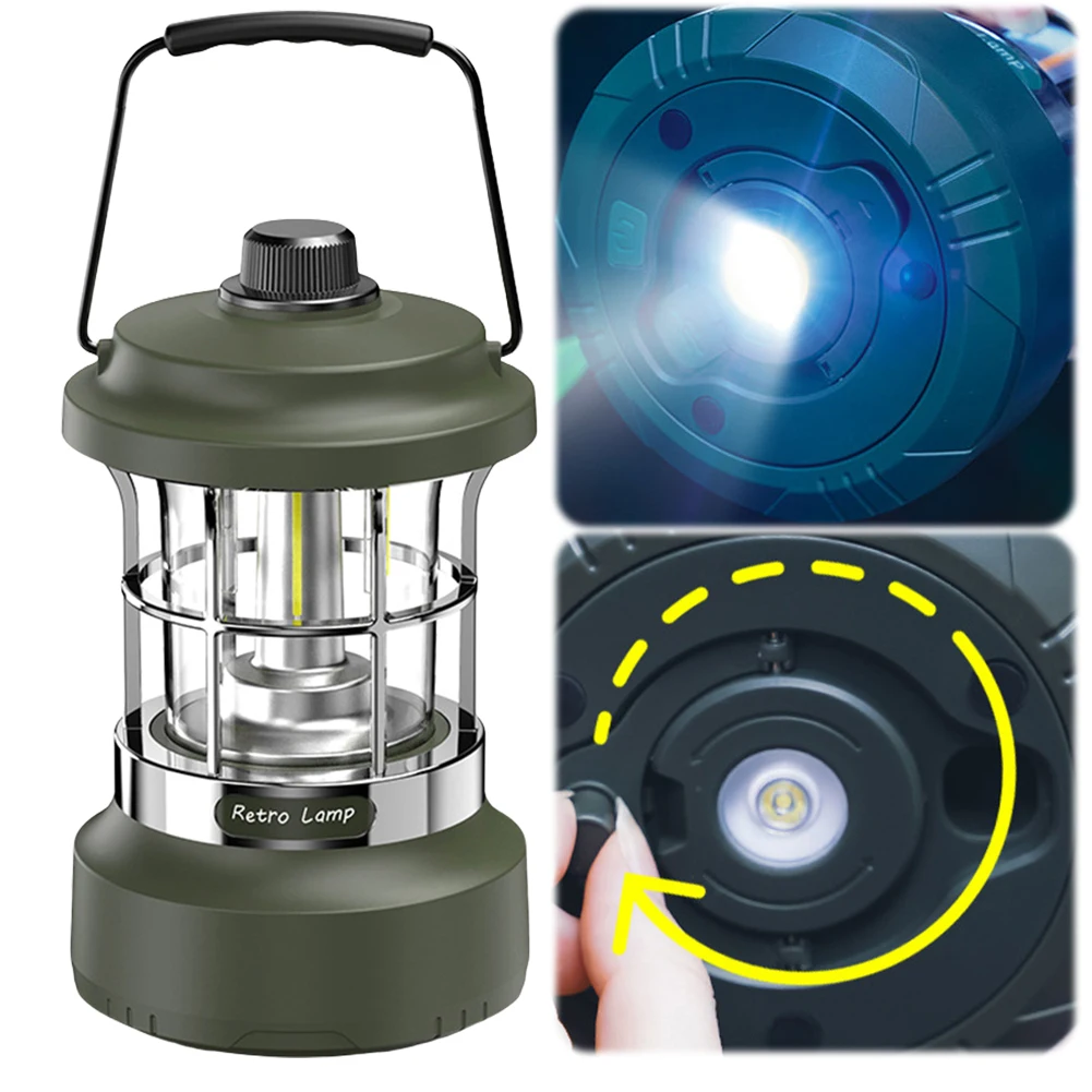 Camping Light แขวนเต็นท์ IP44 กันน้ํามือถือพกพา Light Light String Camping โคมไฟสําหรับฉุกเฉินกลางแจ้ง