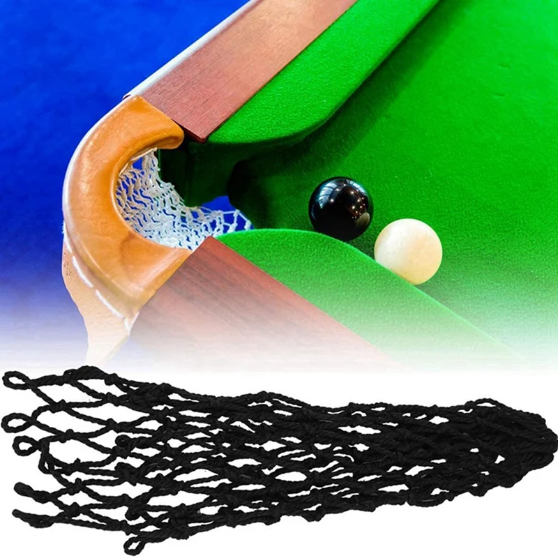 12PCS Billiards Net Hollow Thicker Stronger Out Pool Table Pocket Nets For Billiards Trainning