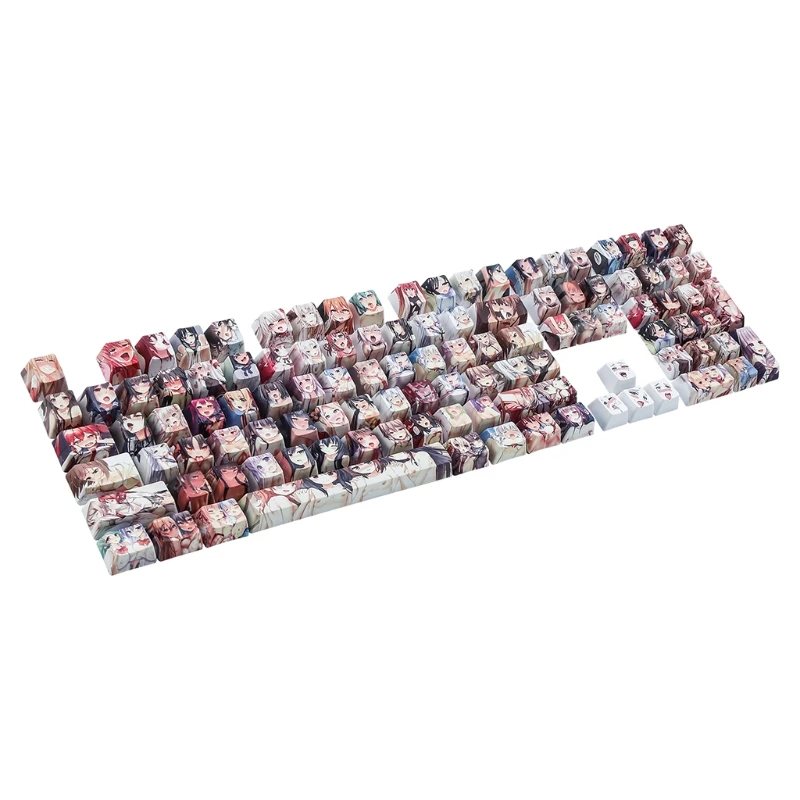 

108pcs PBT Japanese Anime Theme OEM Standard Sublimation Process Keycap