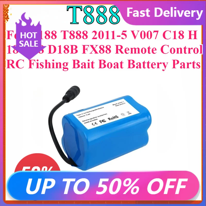 

7.4V 4000Mah 5200Mah Battery For T188 T888 2011-5 V007 C18 H18 V18 D18B FX88 Remote Control RC Fishing Bait Boat Battery