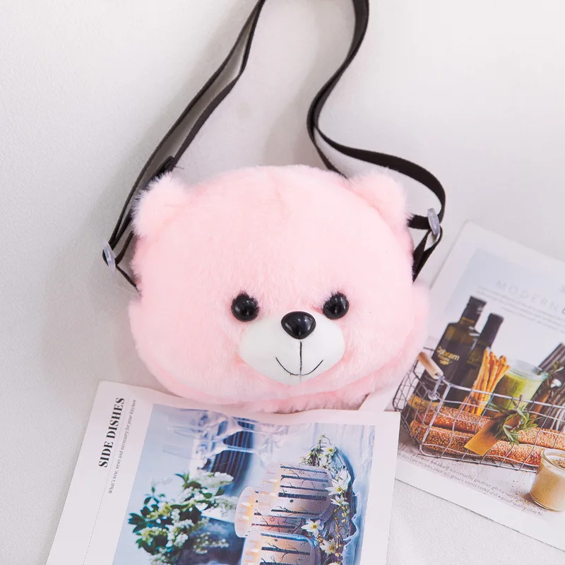 Cartoon Cute Panda Doll Plush Backpack Funny Children's Cross-body Bag Kindergarten Doll Coin Purse Girls Holiday Birthday Gift