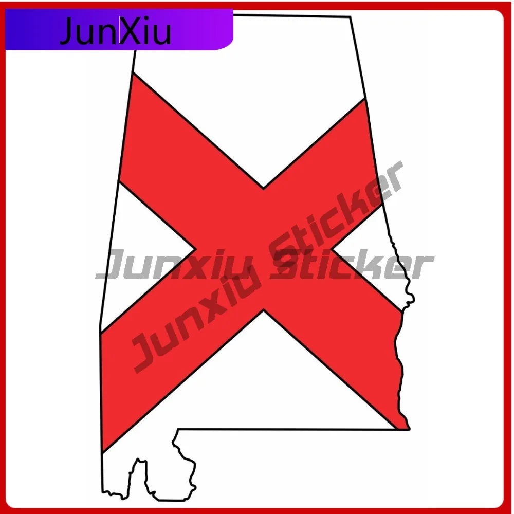 

Alabama Usa Map Flag Beautiful Automotive Exterior Accent Commonly Used On Bumpers Rear Windows And Trunks With National