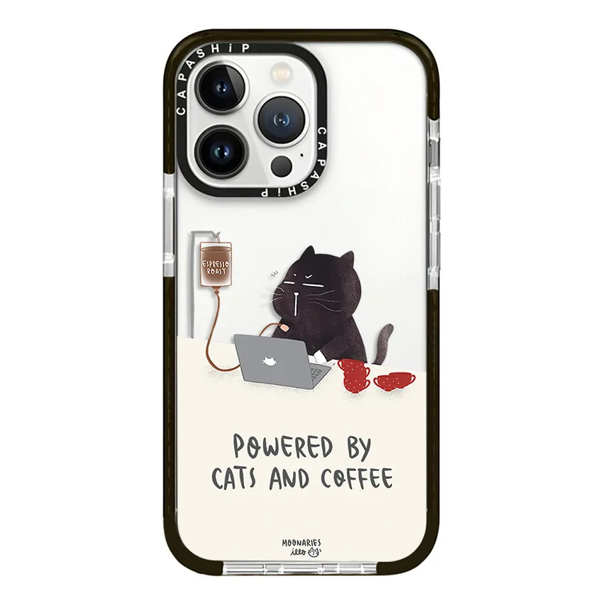 Cartoon Cute Sleeping in Cat Case For iPhone 15 14 13 12 11 Pro X XS XR Max 7 8 Plus SE 2 3 Soft TPU Shockproof Back Cover Capa